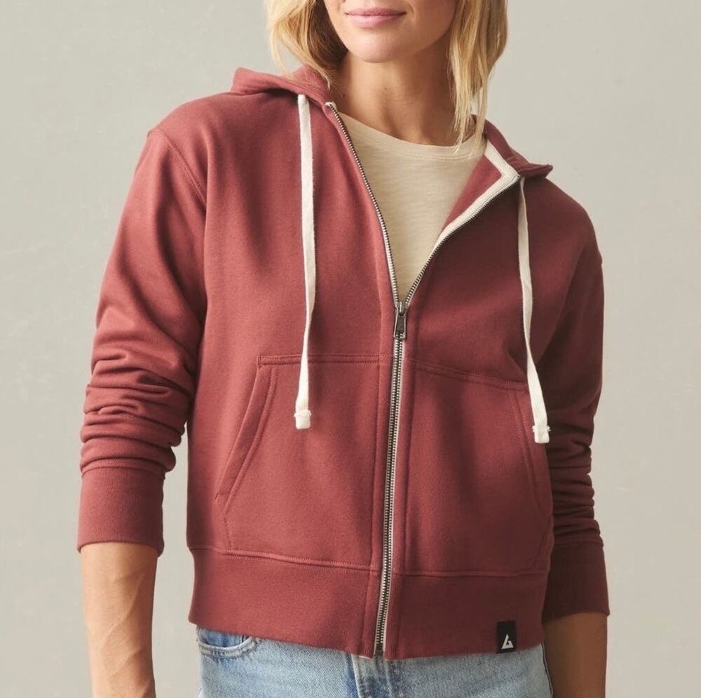 NWOT American Giant Women's Midweight Full Zip Hoodie Spiced Apple Size XS